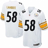 Nike Men & Women & Youth Steelers #58 Jack Lambert White Team Color Game Jersey,baseball caps,new era cap wholesale,wholesale hats